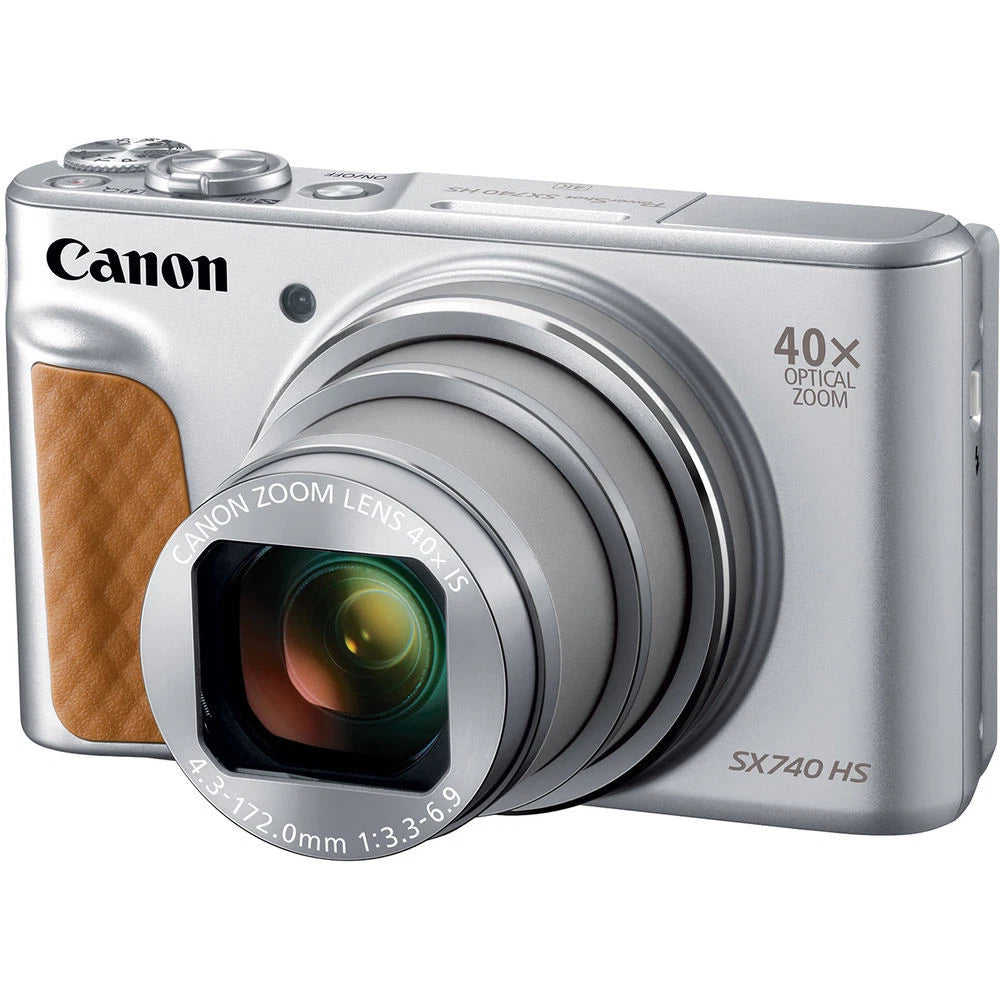 Canon PowerShot SX740 HS 20.3MP 40x Optical Zoom 4K Digital Camera Silver