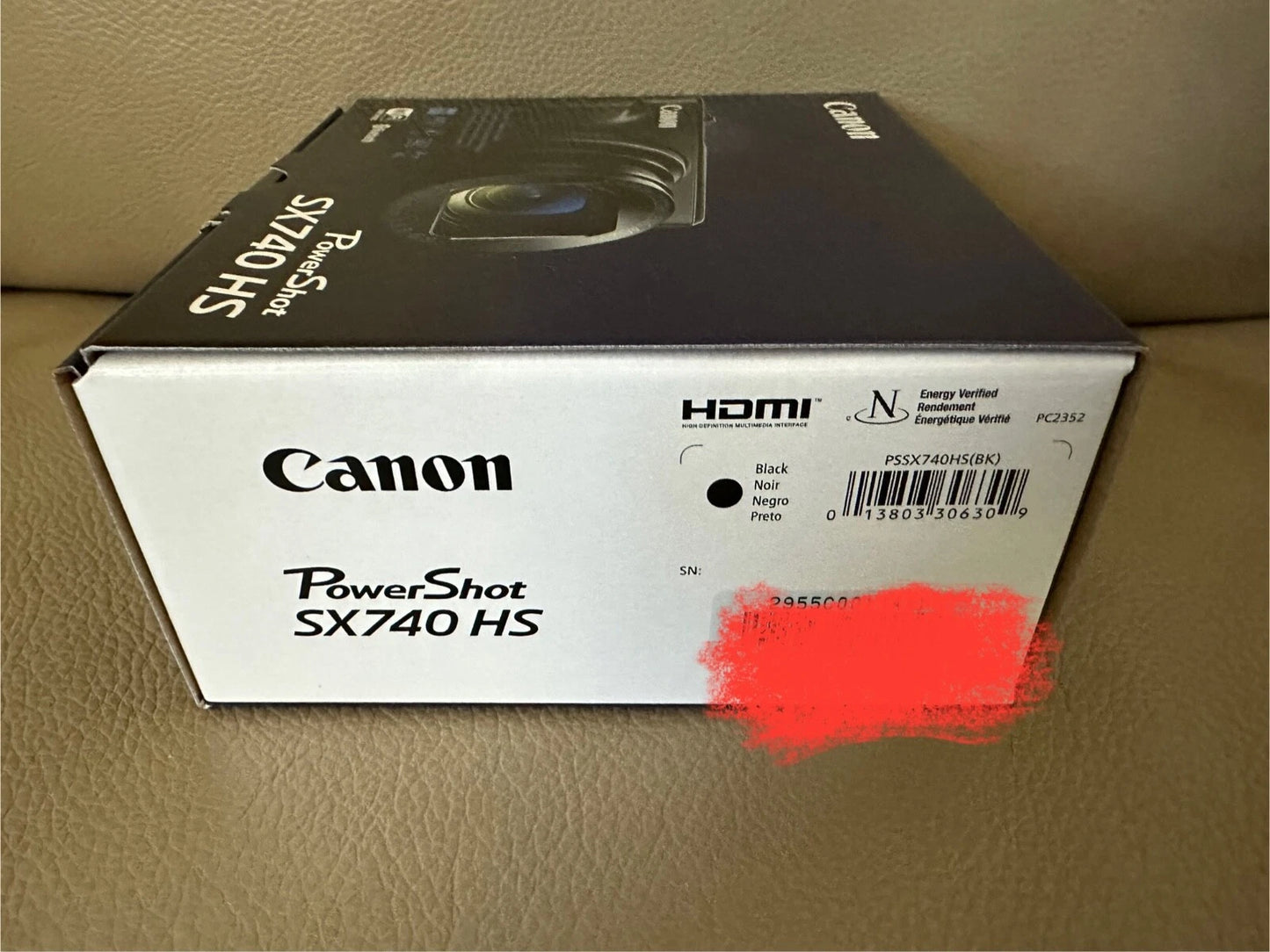 Canon PowerShot SX740 HS 20.3MP 40x Optical Zoom 4K Digital Camera Black