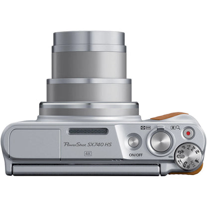 Canon PowerShot SX740 HS 20.3MP 40x Optical Zoom 4K Digital Camera Silver