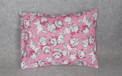 Handmade Disney Aristocrats Marie Cat 9x12 Cotton Travel Pillowcase Cover Pink