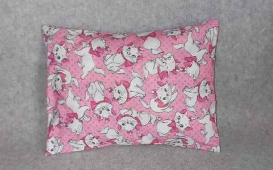 Handmade Disney Aristocrats Marie Cat 9x12 Cotton Travel Pillowcase Cover Pink