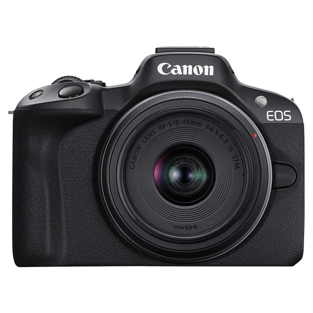 Canon EOS R50 24.2MP APS-C Mirrorless Camera with RF-S 18-45mm IS STM Lens Black