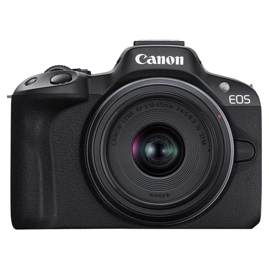 Canon EOS R50 24.2MP APS-C Mirrorless Camera with RF-S 18-45mm IS STM Lens Black