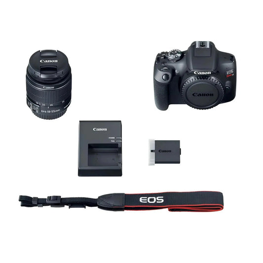 Canon EOS Rebel T7 24.1MP DSLR Camera with EF-S 18-55mm IS II Lens Kit Black