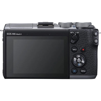 Canon EOS M6 Mark II 32.5MP APS-C Mirrorless Camera Body Silver