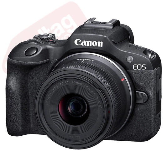 Canon EOS R100 Mirrorless Digital Camera with RF-S 18-45mm IS STM Lens