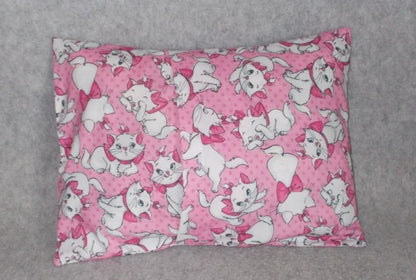 Handmade Disney Aristocrats Marie Cat 9x12 Cotton Travel Pillowcase Cover Pink