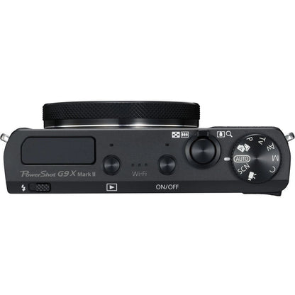 Canon PowerShot G9 X Mark II 20.1MP 1-Inch Sensor Compact Digital Camera Black