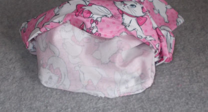 Handmade Disney Aristocrats Marie Cat 9x12 Cotton Travel Pillowcase Cover Pink