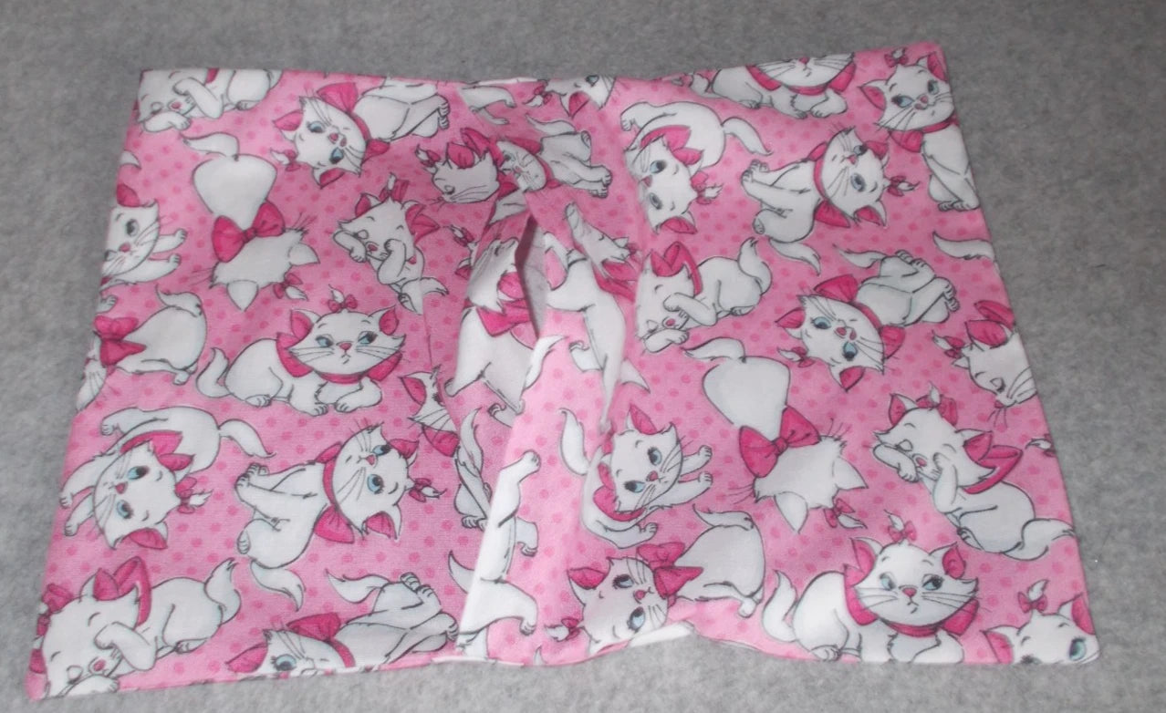 Handmade Disney Aristocrats Marie Cat 9x12 Cotton Travel Pillowcase Cover Pink