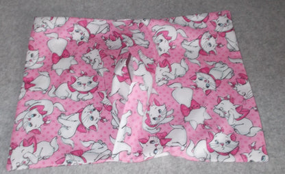 Handmade Disney Aristocrats Marie Cat 9x12 Cotton Travel Pillowcase Cover Pink