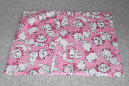 Handmade Disney Aristocrats Marie Cat 9x12 Cotton Travel Pillowcase Cover Pink