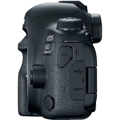Canon EOS 6D Mark II 26.2MP Full-Frame DSLR Camera Body Only Black